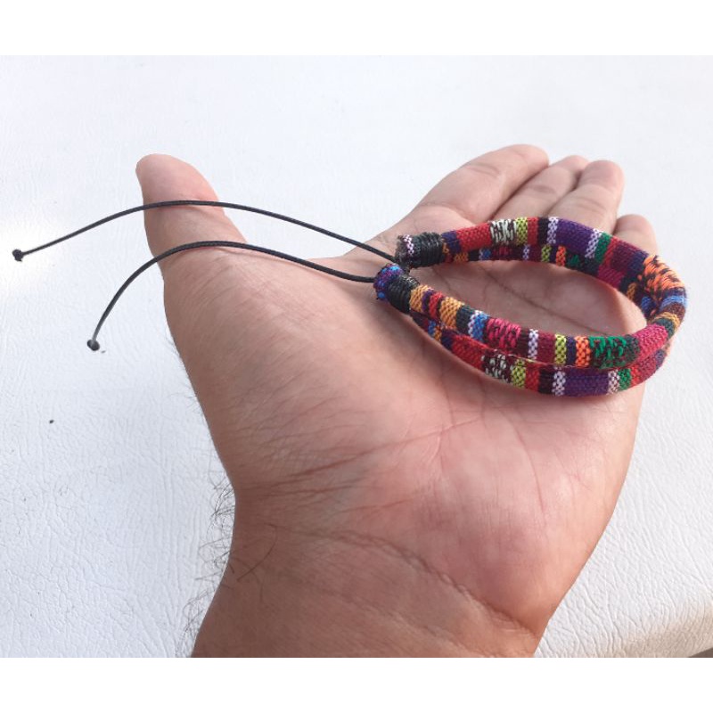 Tali Motif Tenun Tali Gelang Tenun Etnik Unik etnic ethnic indian lombok Tali Kalung Masker-A