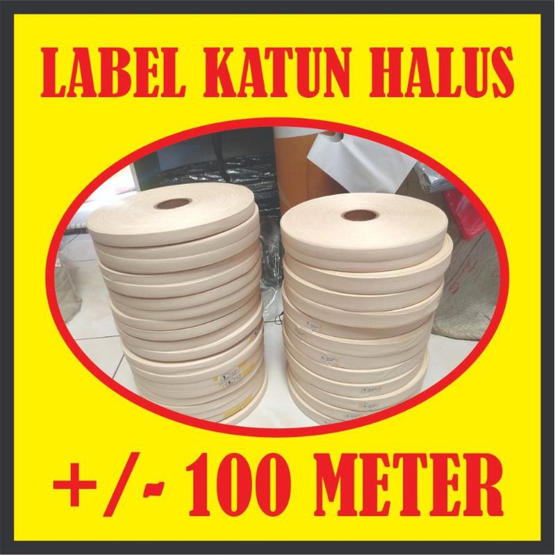 

Label Pita katun halus twiltape 1 2 3 cm 100 meter