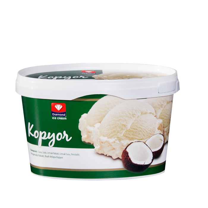 Promo Harga Diamond Ice Cream Kopyor 700 ml - Shopee
