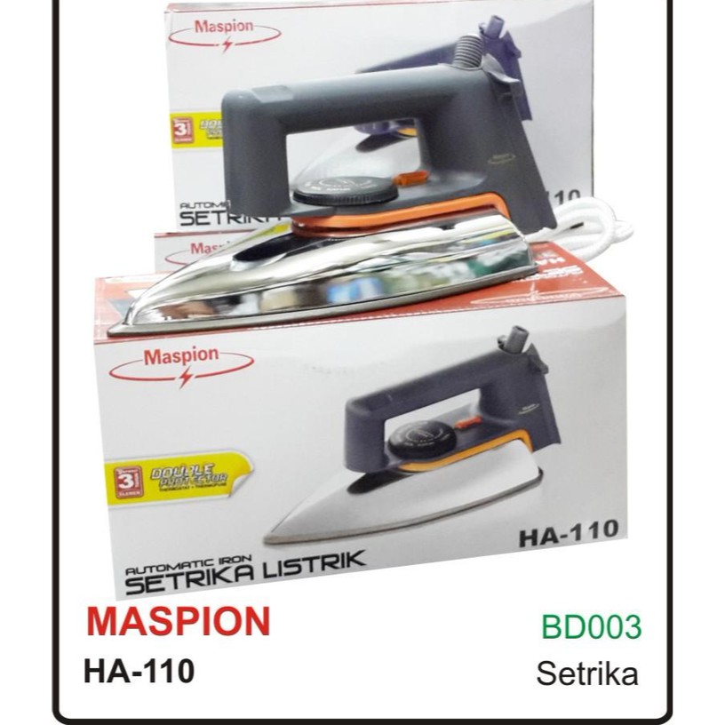 Setrika Maspion Dry Iron HA110