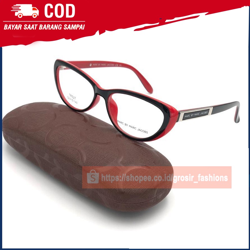 Frame kacamata MARC JACOB PREMIUM MJ TR527 CAT EYE Wanita Feminim