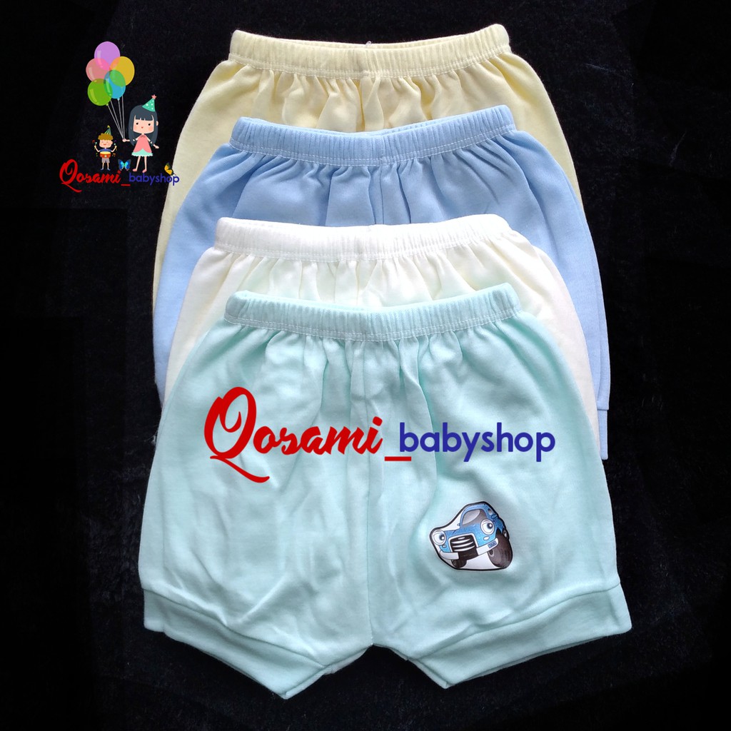 HOGA 4 pcs Celana Pendek Bayi Polos SNI