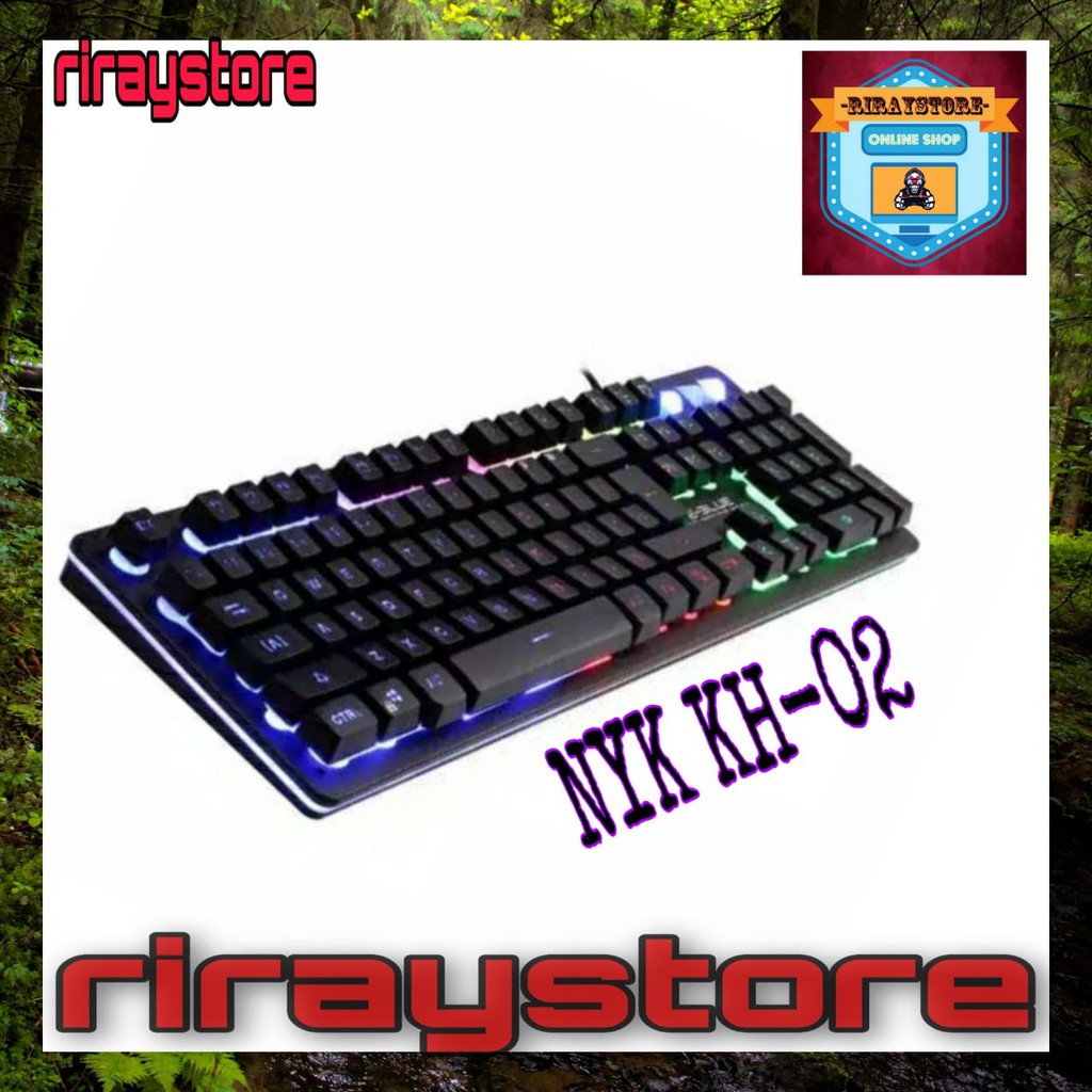 Keyboard Gaming Gamer NYK K-02 RGB LED Backlight Antighosting / Keyboard NYK KH02