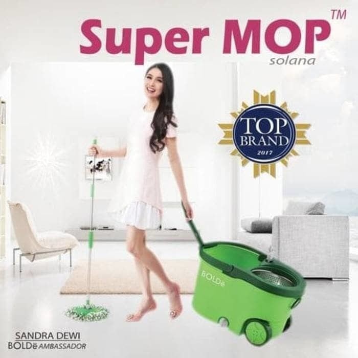 ALAT PEL Super MOP BOLDe SOLANA STAINLESS RODA ASLI SUPERMOP