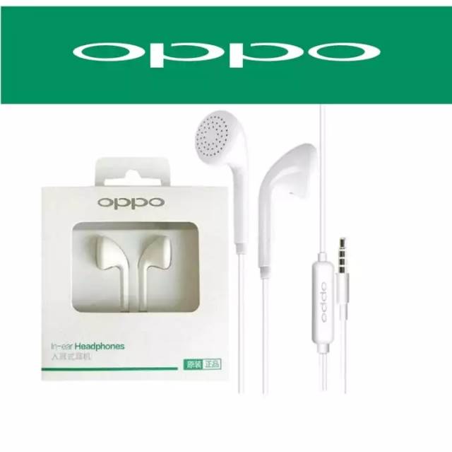 HEADSET OPPO MH 133 /Handset/Handsfree/Earphone Original MH133 – White