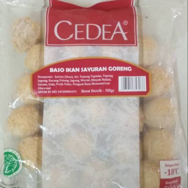 

Cedea bakso ikan sayuran goreng 500gr