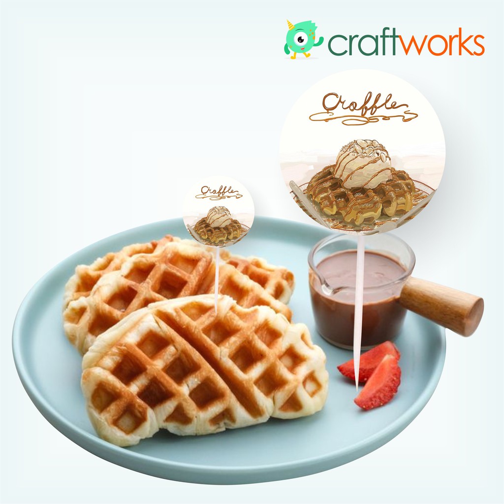 

CUSTOM CAKE CUPCAKE TOPPER PRINT LOGO - 3 CM