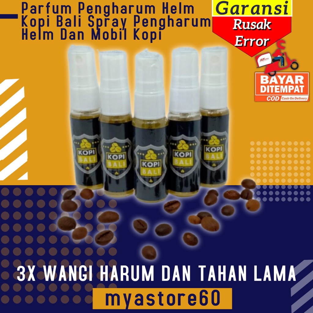 Parfum Pengharum Pewangi Minyak Helm Aroma Kopi Bali Spray Pengharum Helm Dan Mobil Kopi