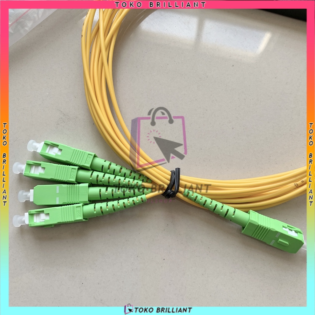 [Bisa COD] Passive Splitter 1:4 Mini Modular SC APC No Brand Fiber Optik