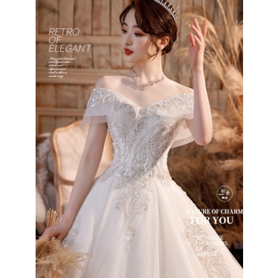 WEDDING DRESS BRIDAL GOWNS LUXURIUOS SUPER FAIRY PRINCESS WEDDING BRIDESMAID DRESS MERMAID GOWNS