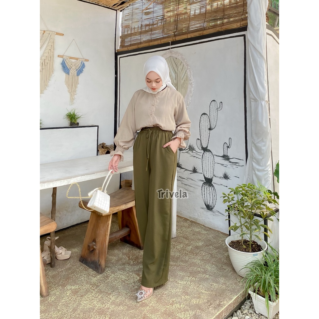 8872 Kulot Cringkel Full Karet Highwaist Anti Ngatung - Hanna SJJ
