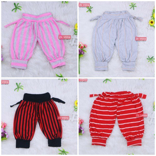 Aladin Salur uk 5-6 Tahun / Celana Anak Perempuan Murah Bawahan Bahan Kaos Harian Main Stripe