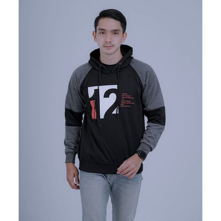 Sweater OFF 12 Reglan Hoodie Pria