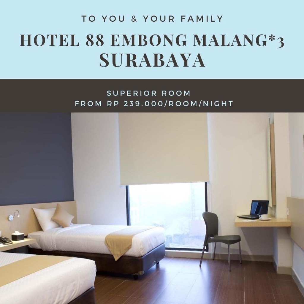 PROMO VOUCHER HOTEL 88 EMBONG MALANG SURABAYA