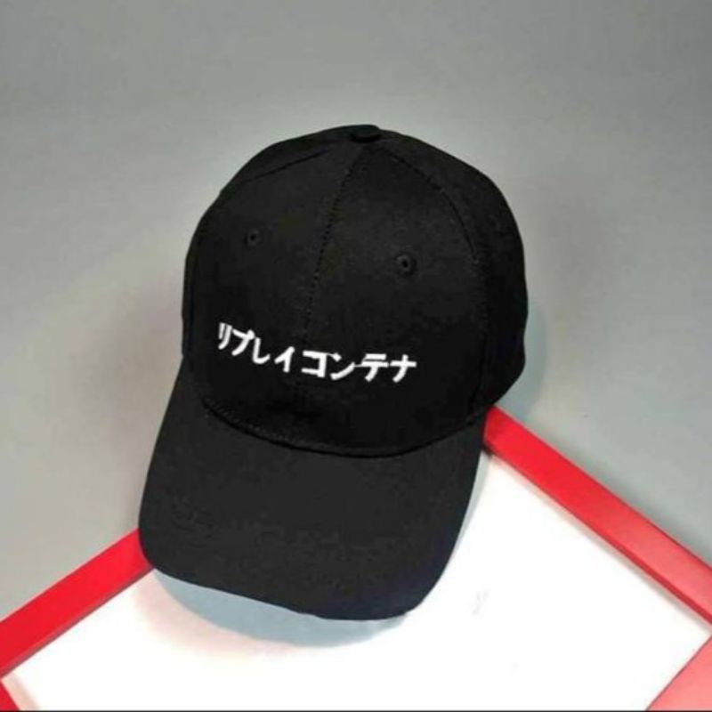 Topi Baseball Bordir Kualitan Premium Ala Korea Pria Dan Wanita Tulisan Korea
