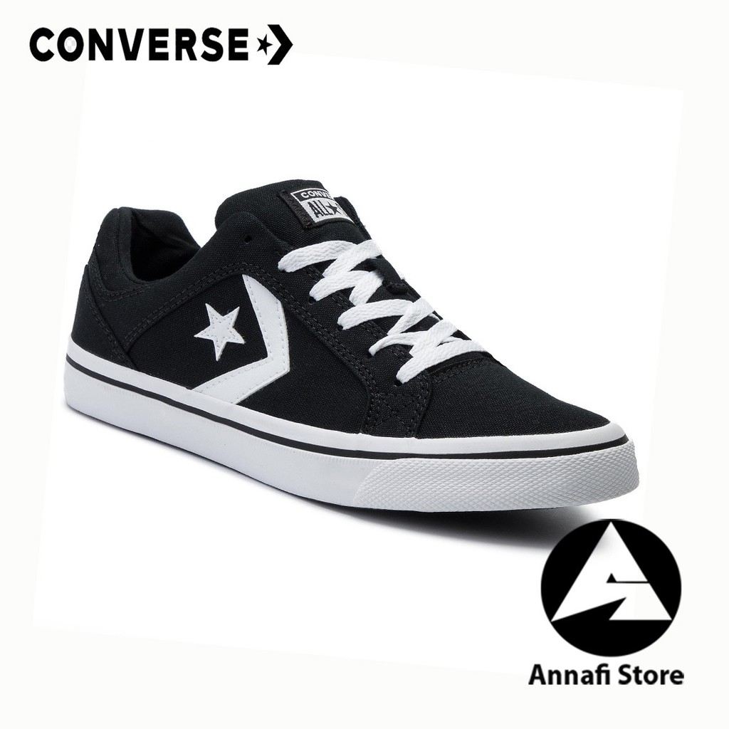 JUAL SEPATU SNEAKERS WANITA CONVERSE EL DISTRITO OX 155064C BLACK ORIGINAL