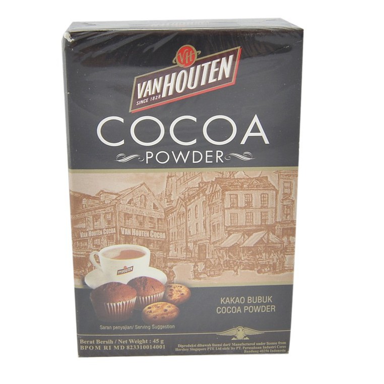 Van Houten Cocoa Powder 45 gram Coklat Bubuk Van Houten