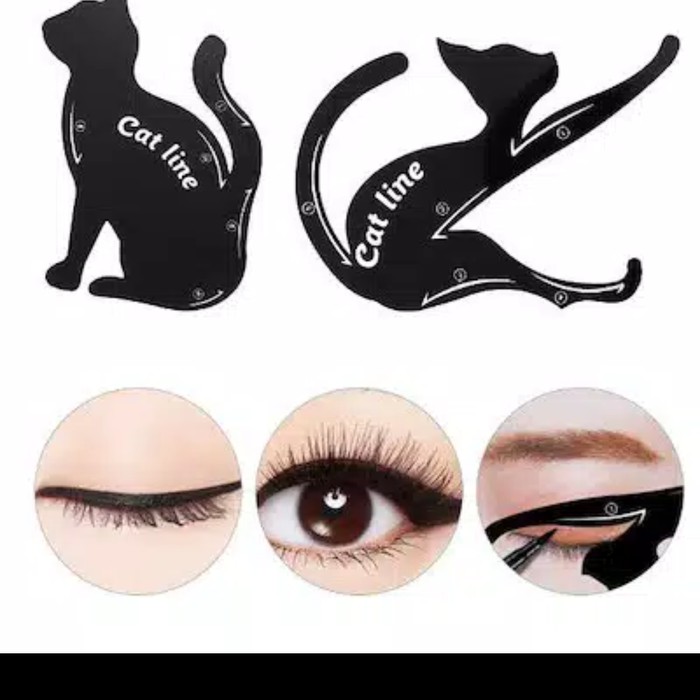 Cat Line Cetakan Eyeliner Cetakan EyeShadow CatLine Bentuk Kucing Eye Shadow Brow CatLiner