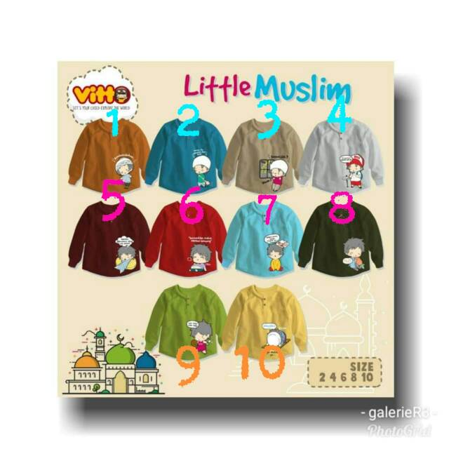Kaos panjang little muslim