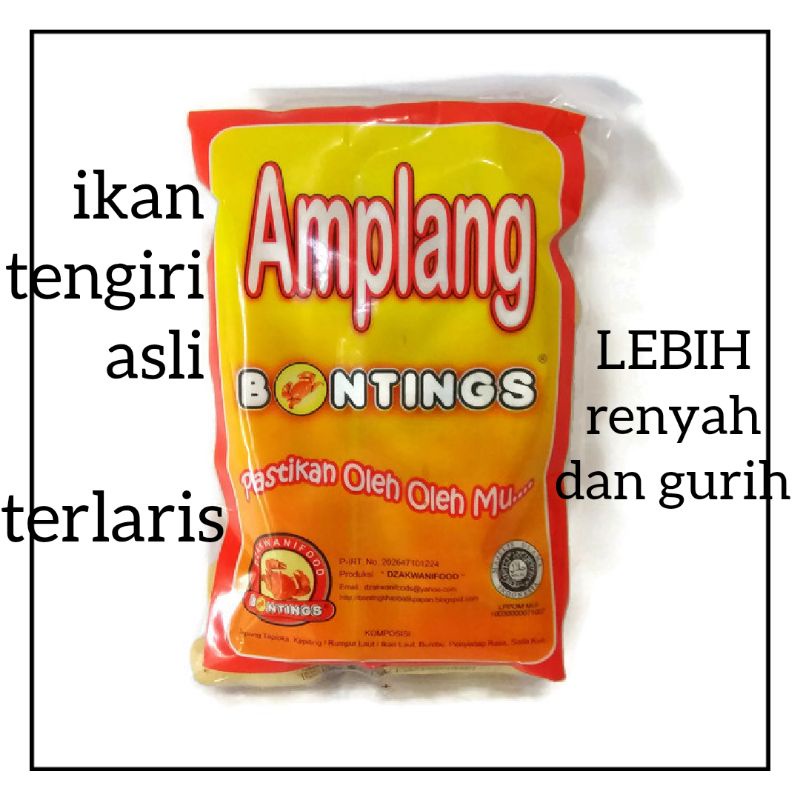 

Cemilan snack oleh-oleh BONTINGS amplang ikan tengiri 100 gram [terlaris]