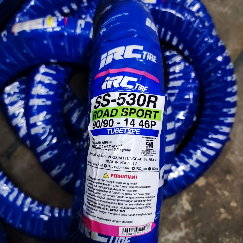 Ban tubetype matic IRC SS530 R 90 90 14 beat mio vario