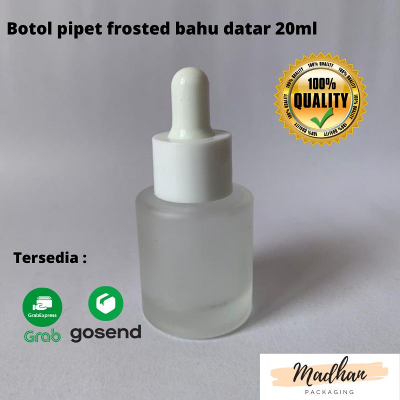 

Botol pipet frosted bahu datar 20ml