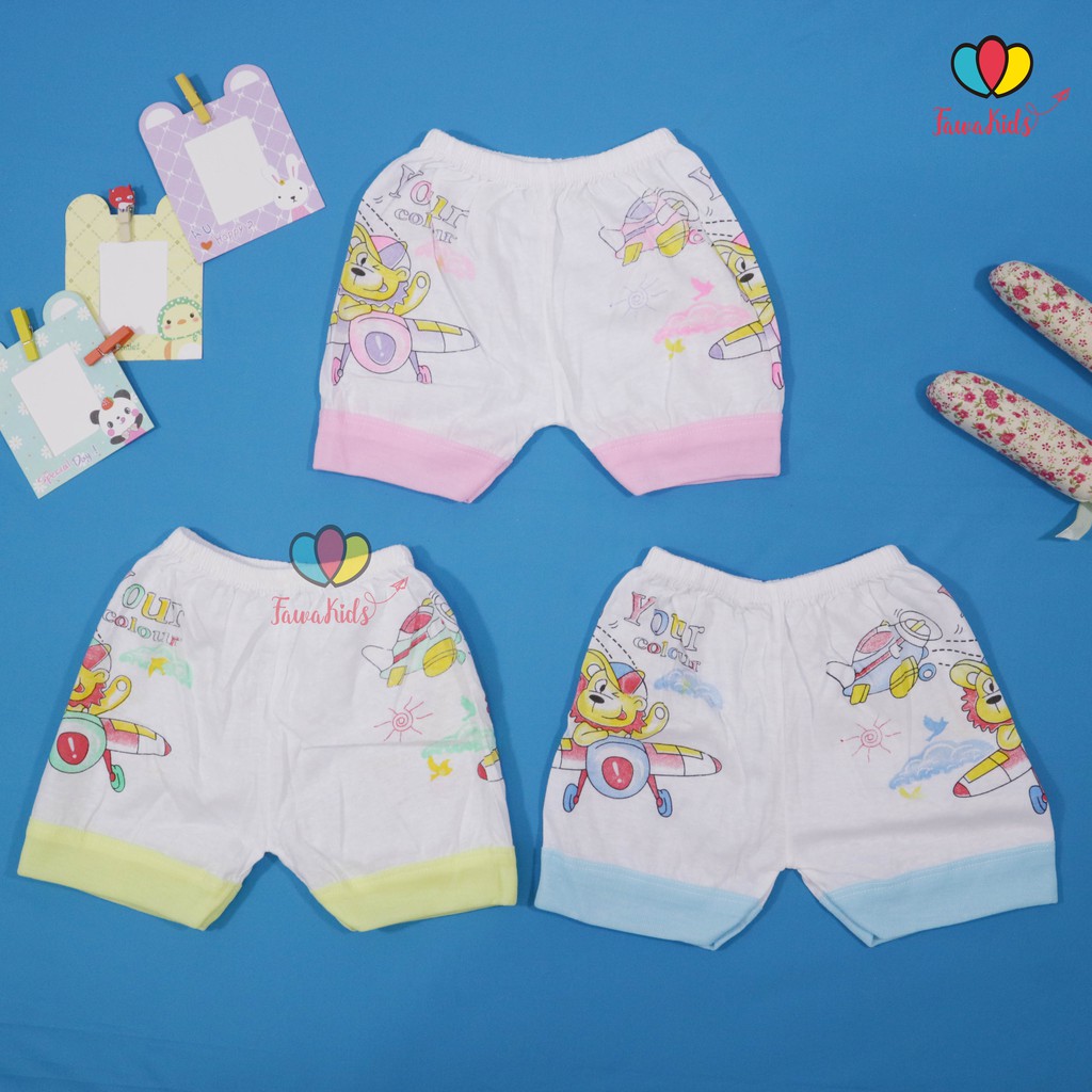 (ISI 6-12 PC) Celana Pendek Bayi / SNI Pants Baby New Born Laki Perempuan Celana Bayi Grosir Murah Kiosbalitaaprillia