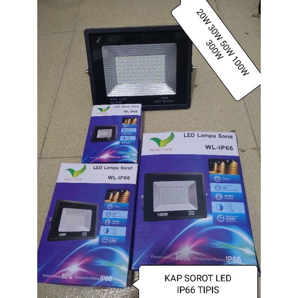 Lampu Sorot Tembak Outdoor Wing Lock 20W