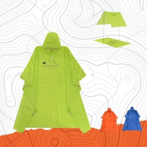 JAS HUJAN PONCO BAHAN 210T / 20D NATUREHIKE NH17D002-M / NH17D003-M