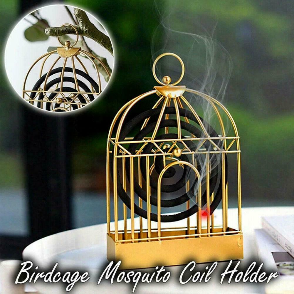 Mosquito Coil Holder Nyamuk Coil Holder rumah tangga logam selamat nyamuk Coil Holder Retro Portable Portable nyamuk pembakar Pemegang gegelung nyamuk