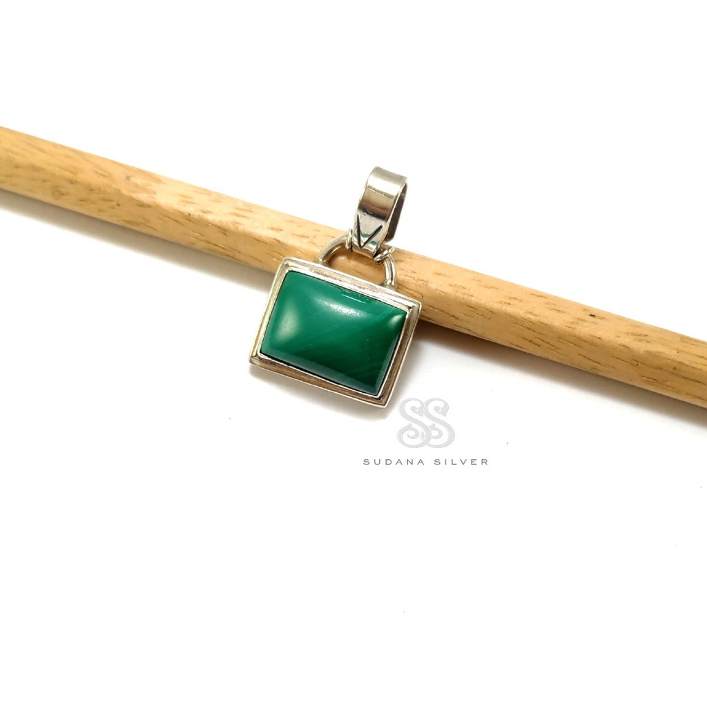 Liontin Kalung Perak Malakit Silver 925 Bali