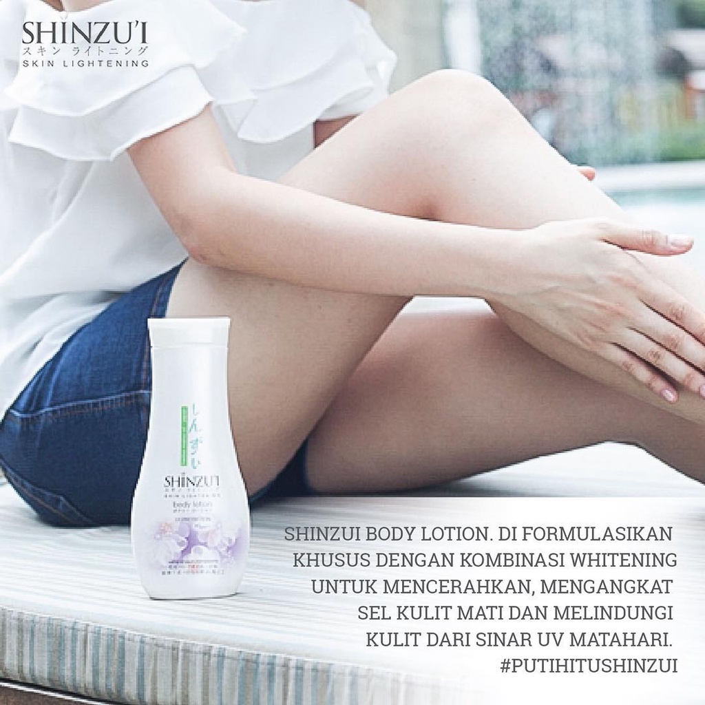 SHINZUI Body Lotion UV Protection 90ml / 200ml - Pelembab  Shinzu'i