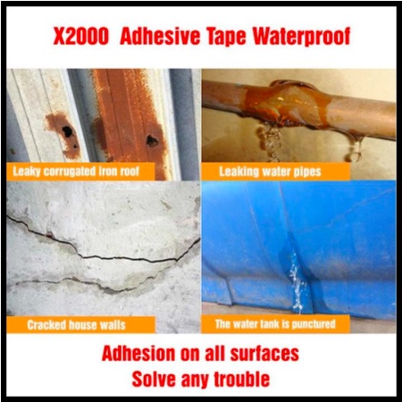 Termurah Super tape X2000 tipe 5cmx5m super lengket dan super waterproof untuk semua bahan