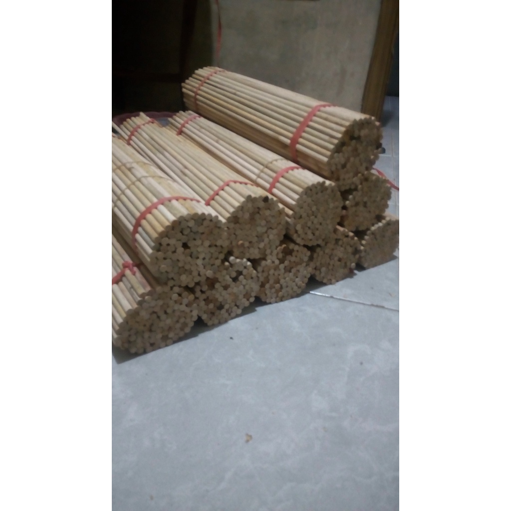 stik kayu bulat 8mm panjang 50cm