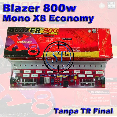 Kit Modul Blazer X8 Bell Power Amplifier Blazer 800w Mono X8 Economy Module Tanpa Transistor Sanken