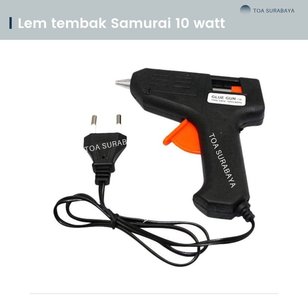 

Soder lem tembak Glue gun Samurai 10 watt