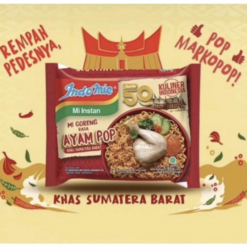 

Indomie goreng ayam pop