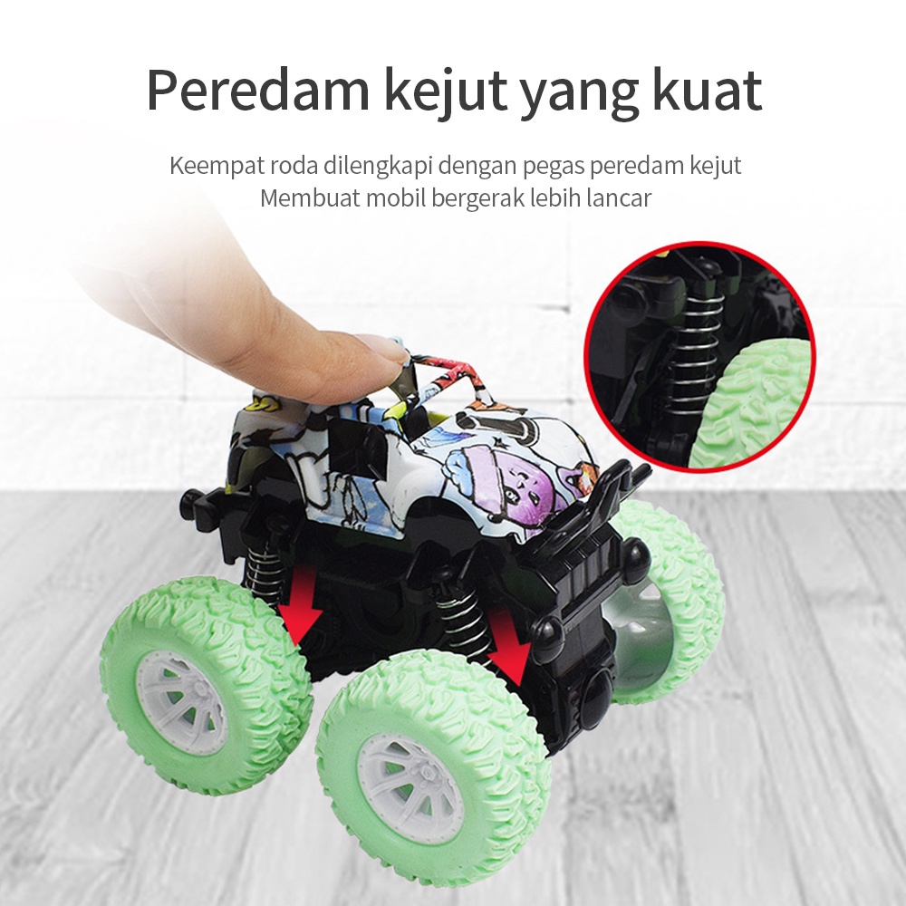 Halobaby Monster Zap Mainan Mobil Drive Inertial Bigfoot