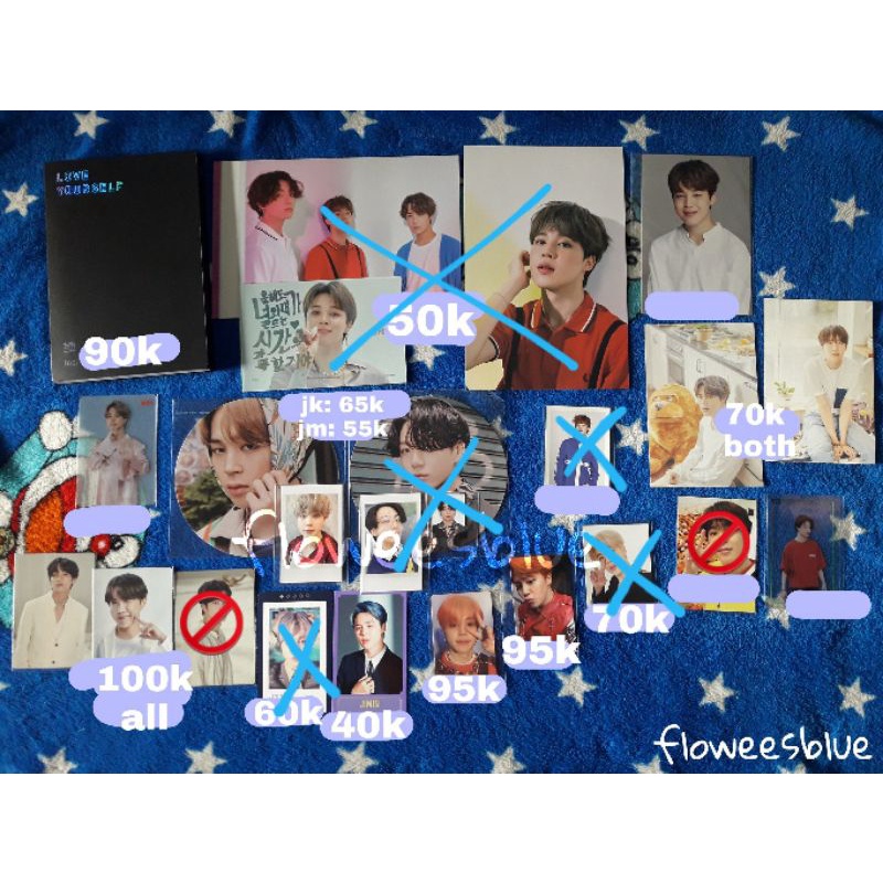 BTS J-Hope Jimin Taehyung - album only ly tear r mpc mots tour photocard pc postcard oneul armykit s