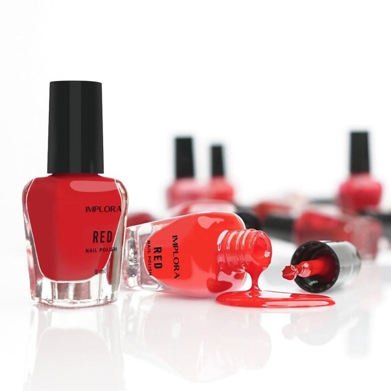 IMPLORA NAIL POLISH ORIGINAL MURAH / KUTEK NUDE RED WONDER CLEAR