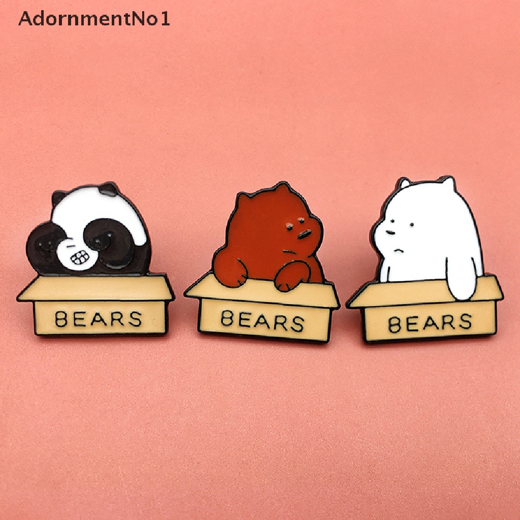 (AdornmentNo1) Bros Pin Enamel Bentuk Panda Kecil Untuk Aksesoris Pakaian