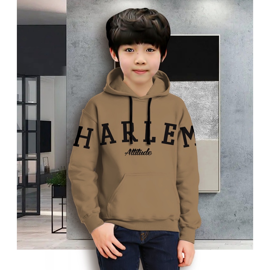 Hoodie Anak HARLEM Anak Gaming Bahan Fleece Tebal /Jaket Anak Laki Laki/Jaket Anak Terbaru/4-11 TAHUN(FLAVA_STORE)