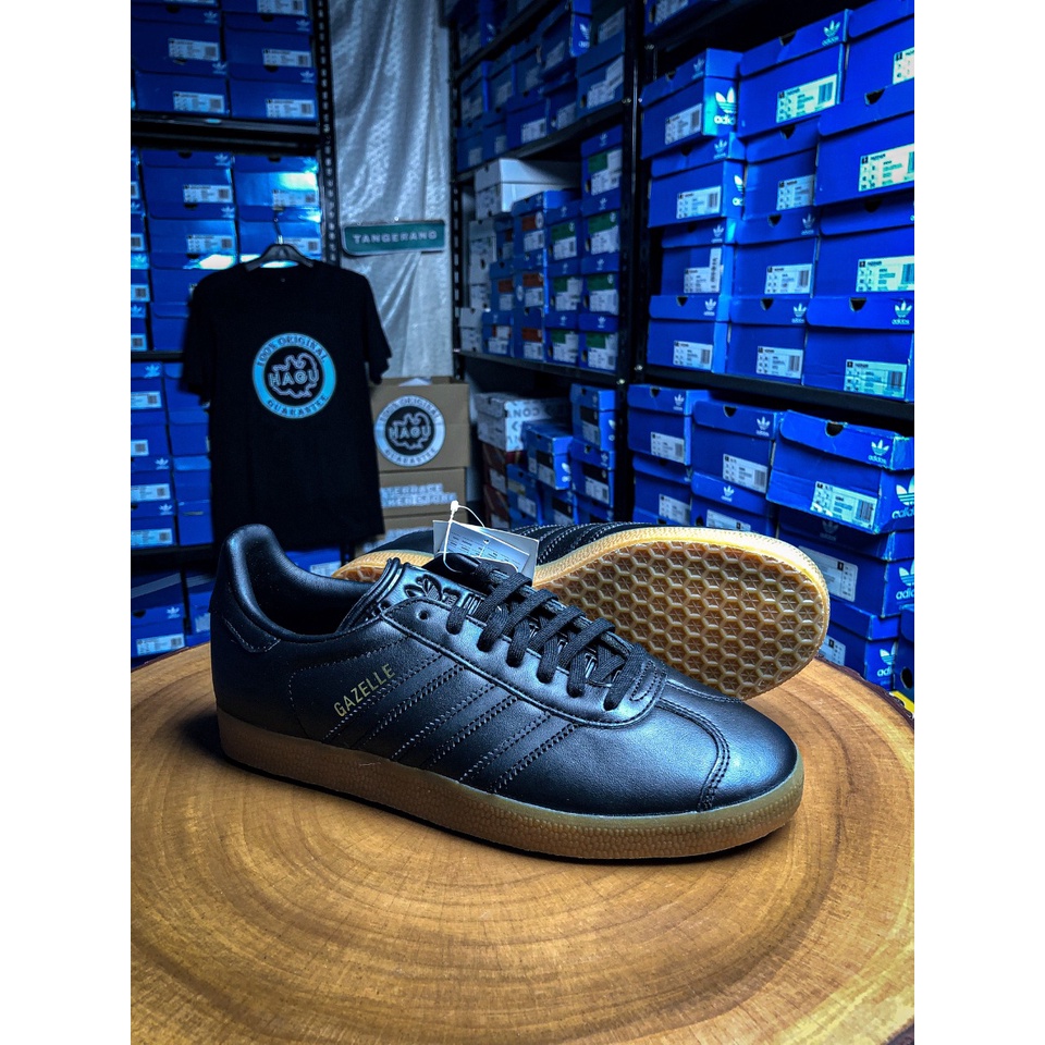 Jual ADIDAS GAZELLE HITAM [LEATHER