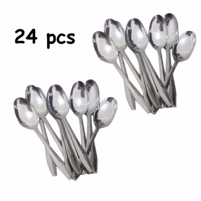 Sendok Makan 18gram stainless steel isi 24pcs