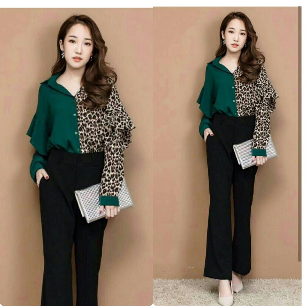 D19 bigsize lianako 1274 Full bahan wolfis fit to XXL LD 110 , pjg 66 cm