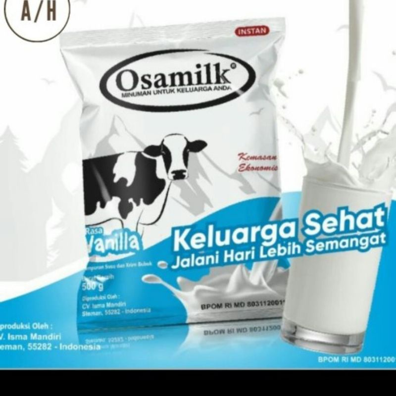 

OSAMILK VANILA Asli susu Sapi Baik Untuk Tumbuh kembang anak Susu Gemuk Badan