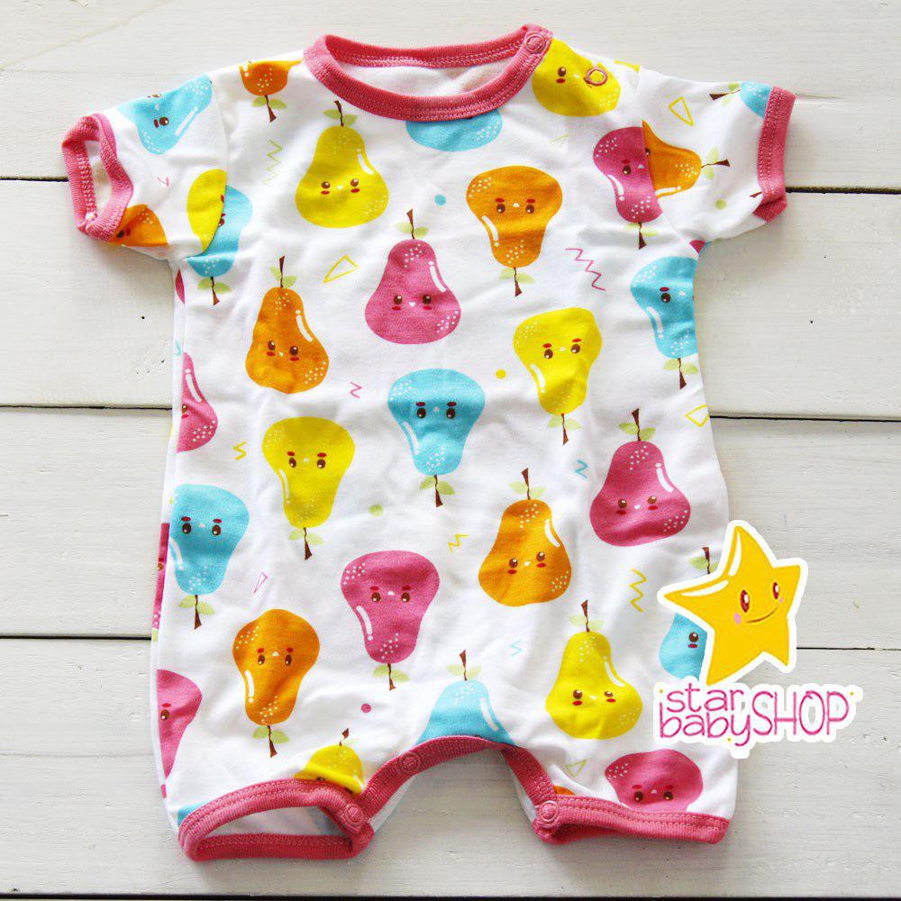  Libby  Baby  Baju  Bayi Romper Libby  Baby  Lengan Pendek ECER 