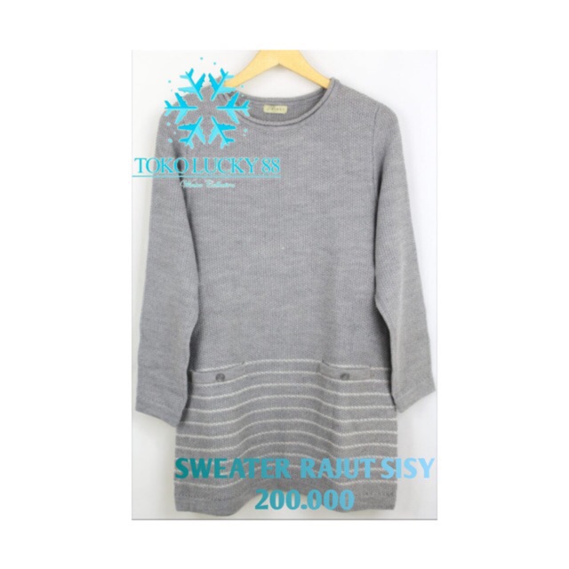 IMPORT BELI 2 GRATIS 1 Sweater Rajut Wool Musim Dingin Infinity Baju Winter Sissy