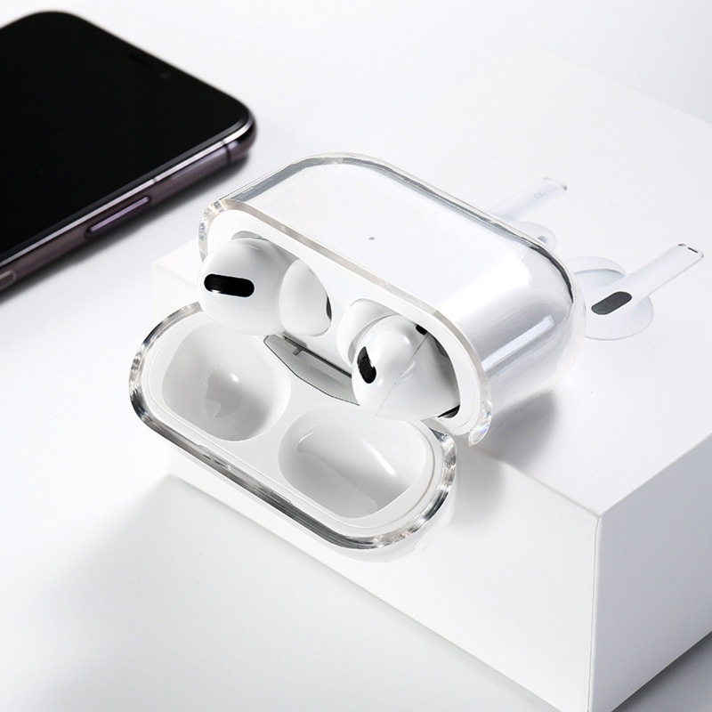 Soft Case Silikon Transparan Cover AirPods Pro 2 2022 Dengan Lubang speaker