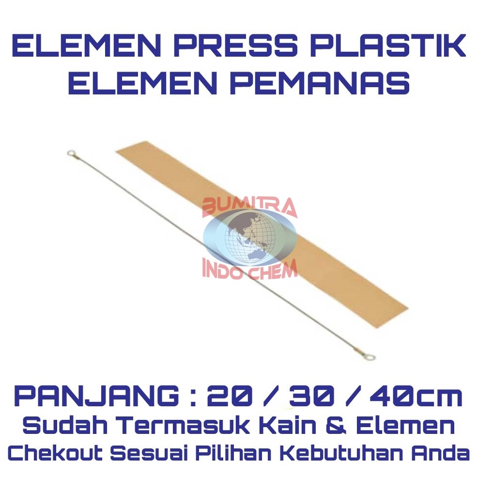 Elemen Pres Plastik Elemen Sealer Impulse Sealer Kawat 20 30 40 cm 20cm